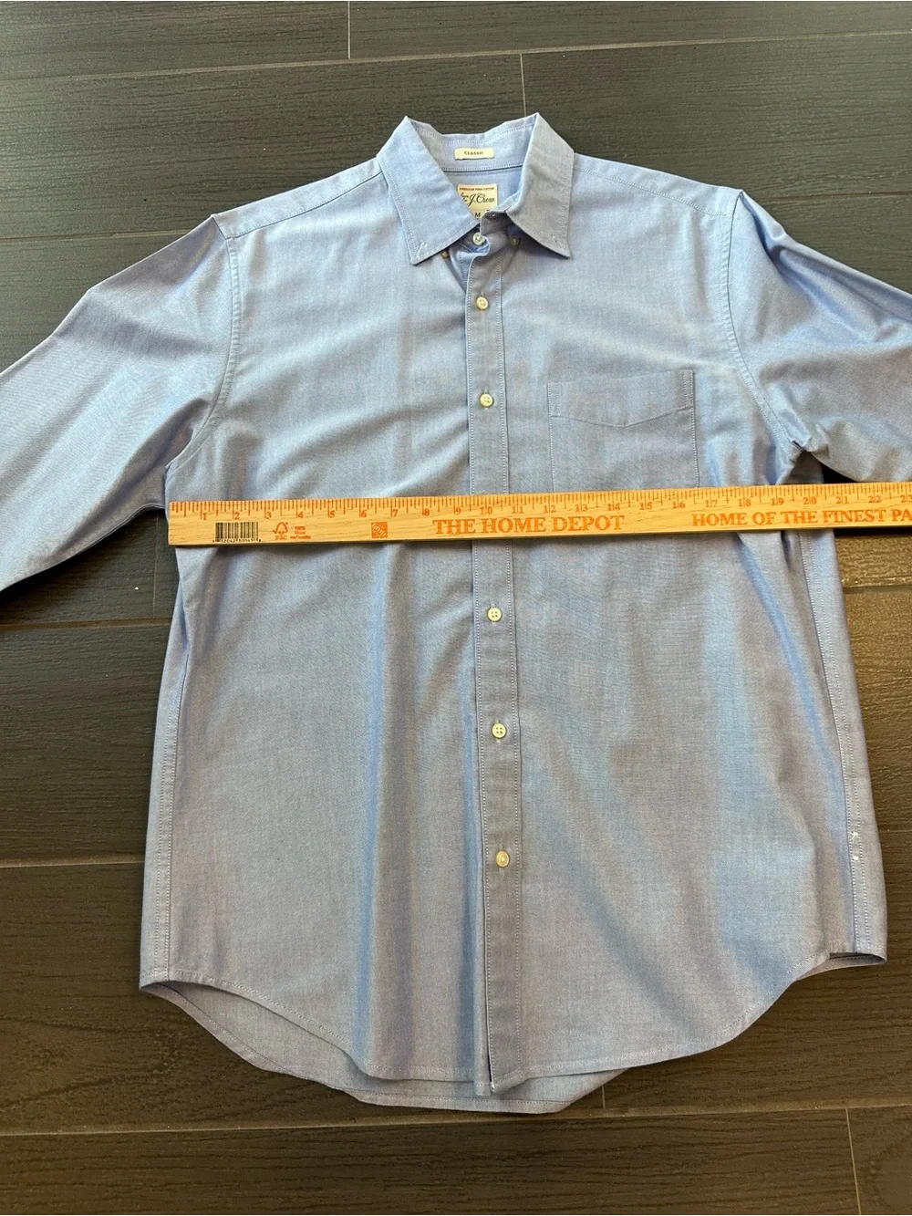 J. Crew Men's Light Blue Pina Cotton Button-Down Dress Shirt